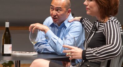 Don Castro (Daniel) and Lauren English (Lindsey) in San Francisco Playhouse's production of "You Mean to Do Me Harm" at ACT's Strand Theater.