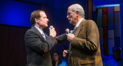 Pastor Paul (Anthony Fusco*) and Elder Jay (Warren David Keith*) discuss the future of their church.