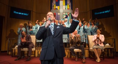 Pastor Paul (Anthony Fusco*) shares some good news with his congregation.