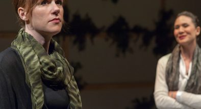 Lindsey (Lauren English) and Samantha (Charisse Loriaux) in "You Mean to Do Me Harm" presented by San Francisco Playhouse.