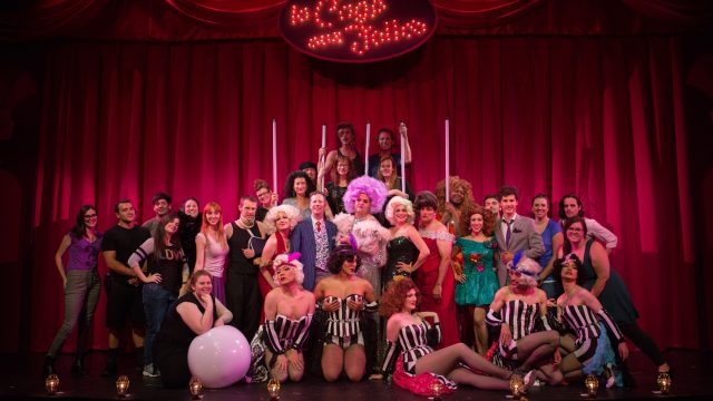 The cast and crew of "La Cage aux Folles" at San Francisco Playhouse.