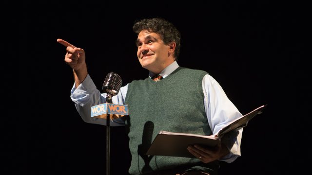 Jean Shepherd (Christopher Reber*) kicks off the "Jean Shepherd Show" on WOR Radio.