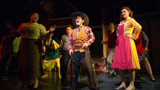 Ralphie (Jonah Broscow*, center) fantasizes about coming to the rescue with his Red Ryder Carbine Action BB gun.