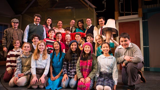 The cast of 'A Christmas Story: The Musical' at San Francisco Playhouse.