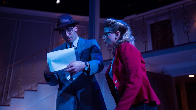 Paul Verrall (Jason Kapoor*) and Billie Dawn (Millie Brooks*) hatch a scheme.