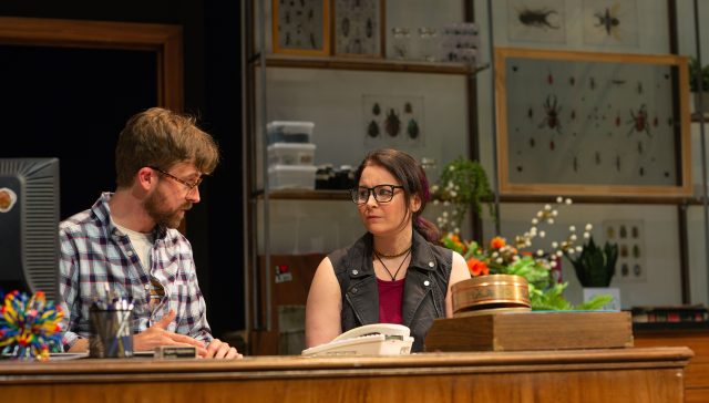 Jeff (Lucas Verbrugghe) and Betty (Lori Prince) work at the American Museum of Natural History.