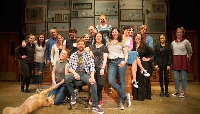 The cast and crew of 'An Entomologist's Love Story' at San Francisco Playhouse.