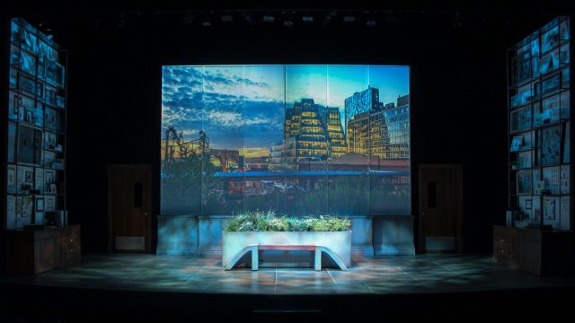 New York City's High Line is recreated with a beautiful projection by Theodore Hulsker.