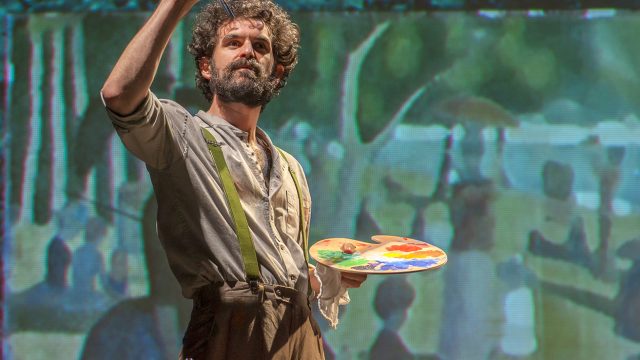 George (John Bambery*) works on his masterpiece, "A Sunday Afternoon on the Island of La Grande Jatte."