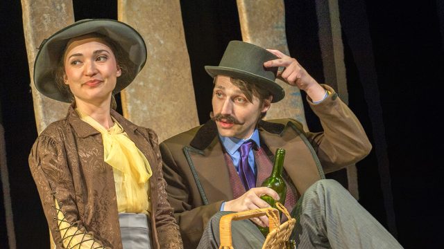 Frieda (Ayelet Firstenberg*) and Franz (Sam Faustine) share a picnic on La Grande Jatte.