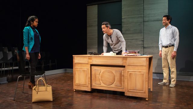 Paul (Johnny Moreno*) is not impressed by Sakina's (Avanthika Srinivasan*) pitch for 'Shivatech' even though Jeremy (Jeff Kim) tries to stay optimistic.