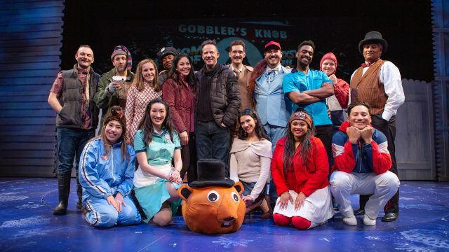The cast of 'Groundhog Day the Musical' at San Francisco Playhouse.