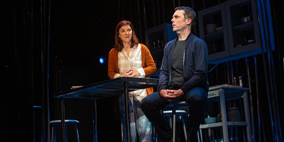 Letter Writer #1 (Mark Anderson Phillips) opens up to Sugar (Susi Damilano) in 'Tiny Beautiful Things' at San Francisco Playhouse.