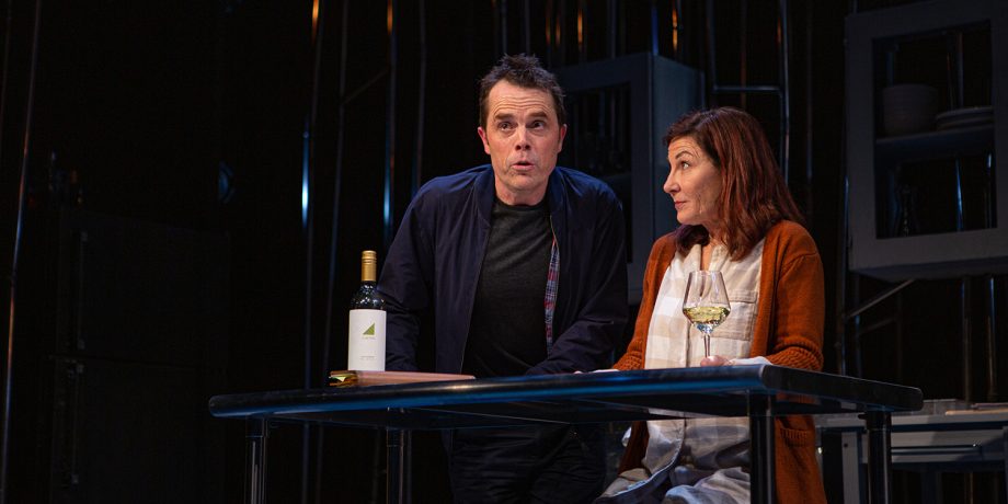 Letter Writer #1 (Mark Anderson Phillips) connects with Sugar (Susi Damilano) in 'Tiny Beautiful Things' at San Francisco Playhouse.