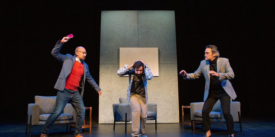 The dispute over the white painting between Marc (Jomar Tagatac*), Yvan (Bobak Bakhtiari*), and Serge (Johnny Moreno*) reaches a tipping point.