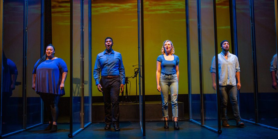 Katrina Lauren McGraw, Rodney Earl Jackson Jr., Cate Hayman, and John Paul Gonzalez in 'Songs for a New World' at San Francisco Playhouse.