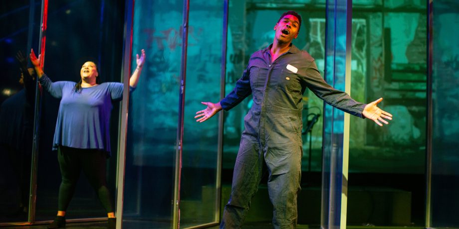 Katrina Lauren McGraw and Rodney Earl Jackson Jr. in 'Songs for a New World' at San Francisco Playhouse.