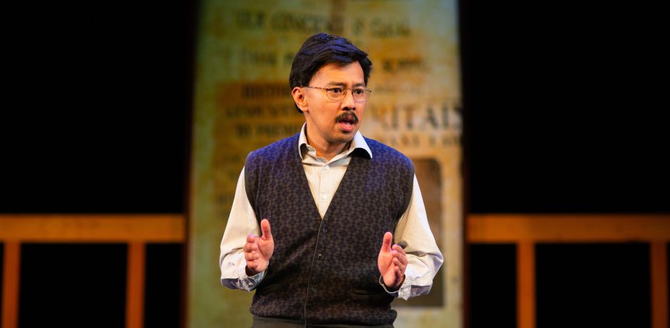 Jomar Tagatac as Gordon Hirabayashi in 'Hold These Truths' by Jeanne Sakata, directed by Jeffrey Lo. 'Hold These Truths' by Jeanne Sakata