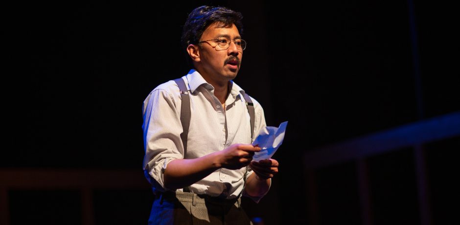 Jomar Tagatac as Gordon Hirabayashi in 'Hold These Truths' by Jeanne Sakata, directed by Jeffrey Lo. 'Hold These Truths' by Jeanne Sakata