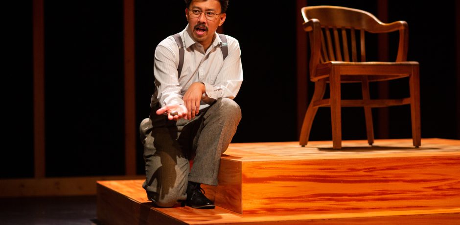 Jomar Tagatac as Gordon Hirabayashi in 'Hold These Truths' by Jeanne Sakata, directed by Jeffrey Lo. 'Hold These Truths' by Jeanne Sakata