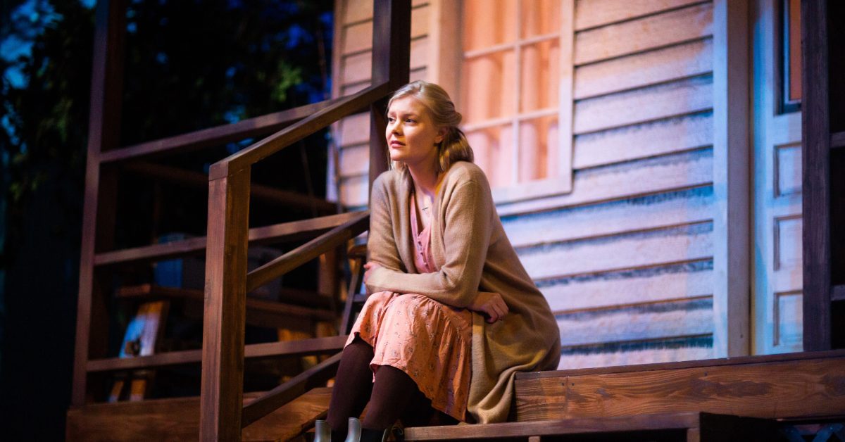 Emily (Wera von Wulfen) in 'Heroes of the Fourth Turning' at San Francisco Playhouse.