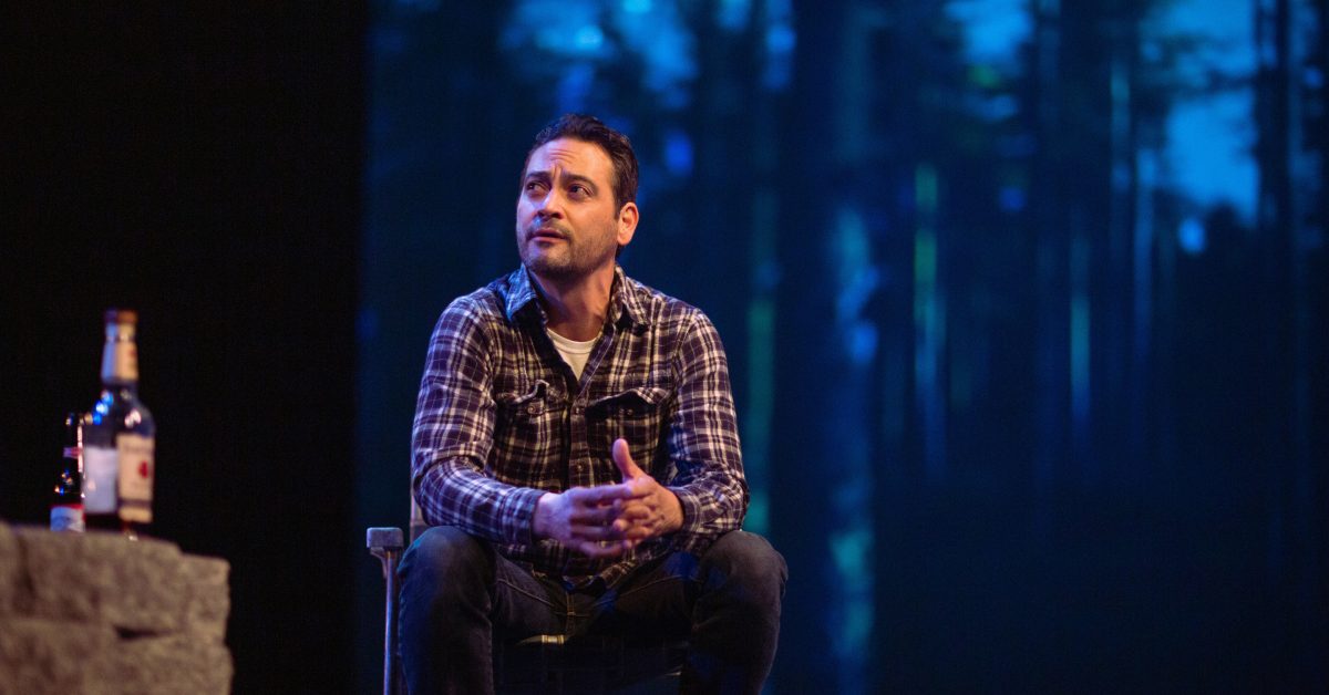 Justin (Johnny Moreno*) in 'Heroes of the Fourth Turning' at San Francisco Playhouse.