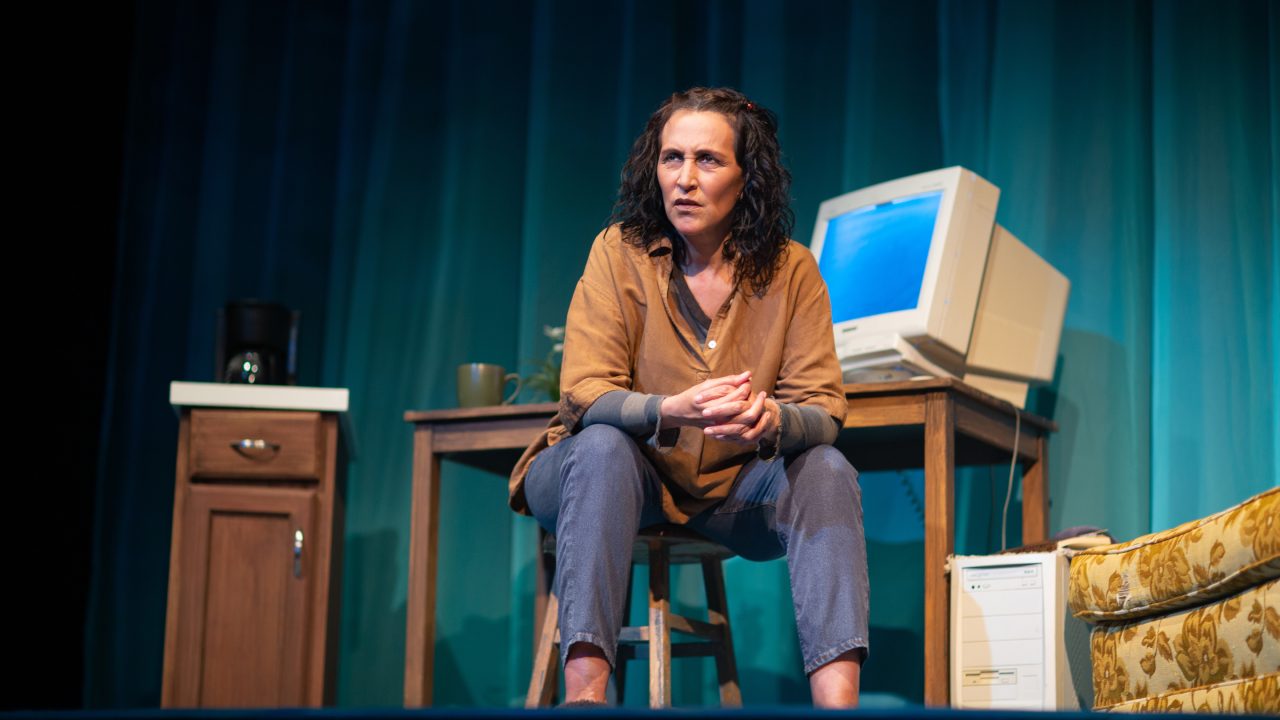 Odessa Ortiz (Lisa Ramirez*) connects with an online community recovering from addiction in 'Water by the Spoonful' at San Francisco Playhouse.