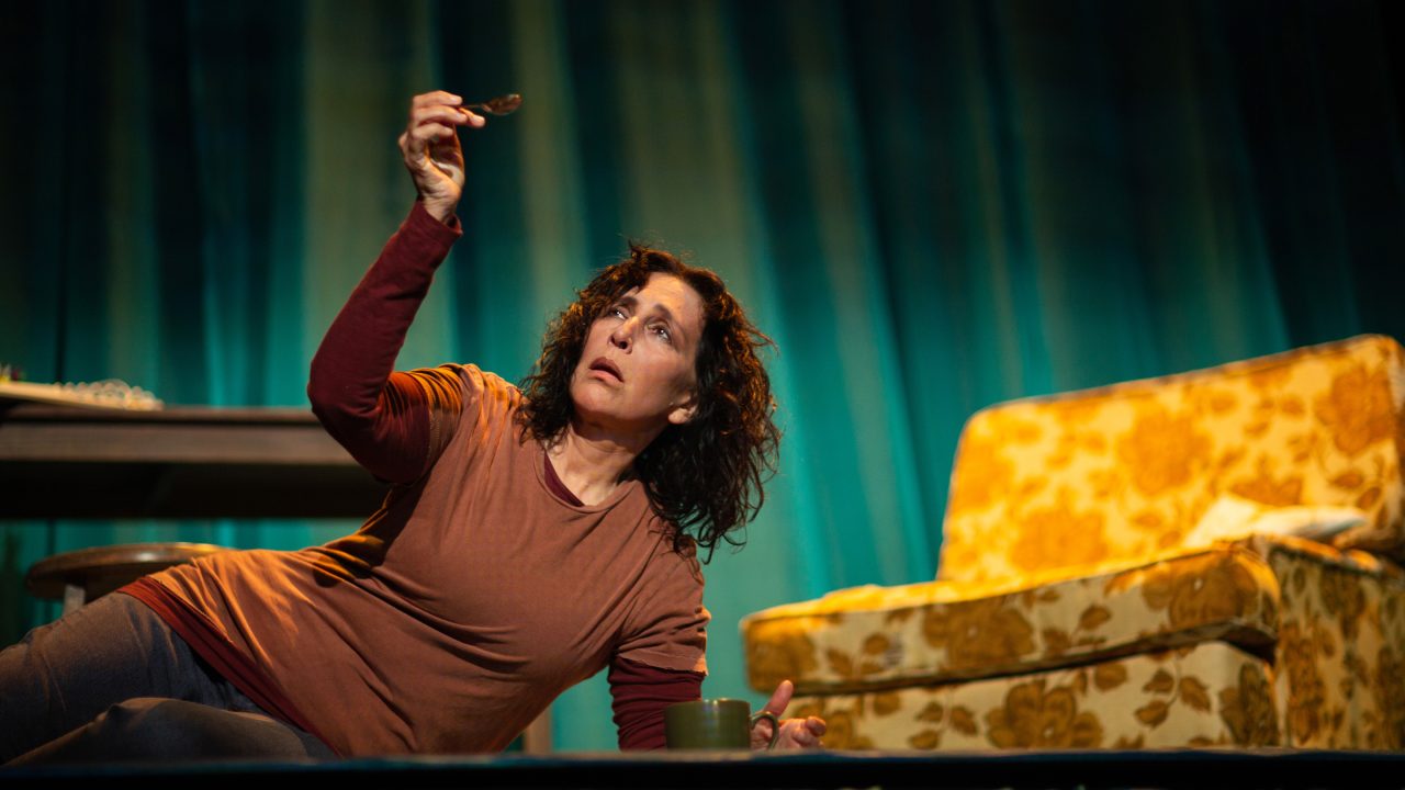 Odessa Ortiz (Lisa Ramirez*) experiences a low moment in 'Water by the Spoonful' at San Francisco Playhouse.