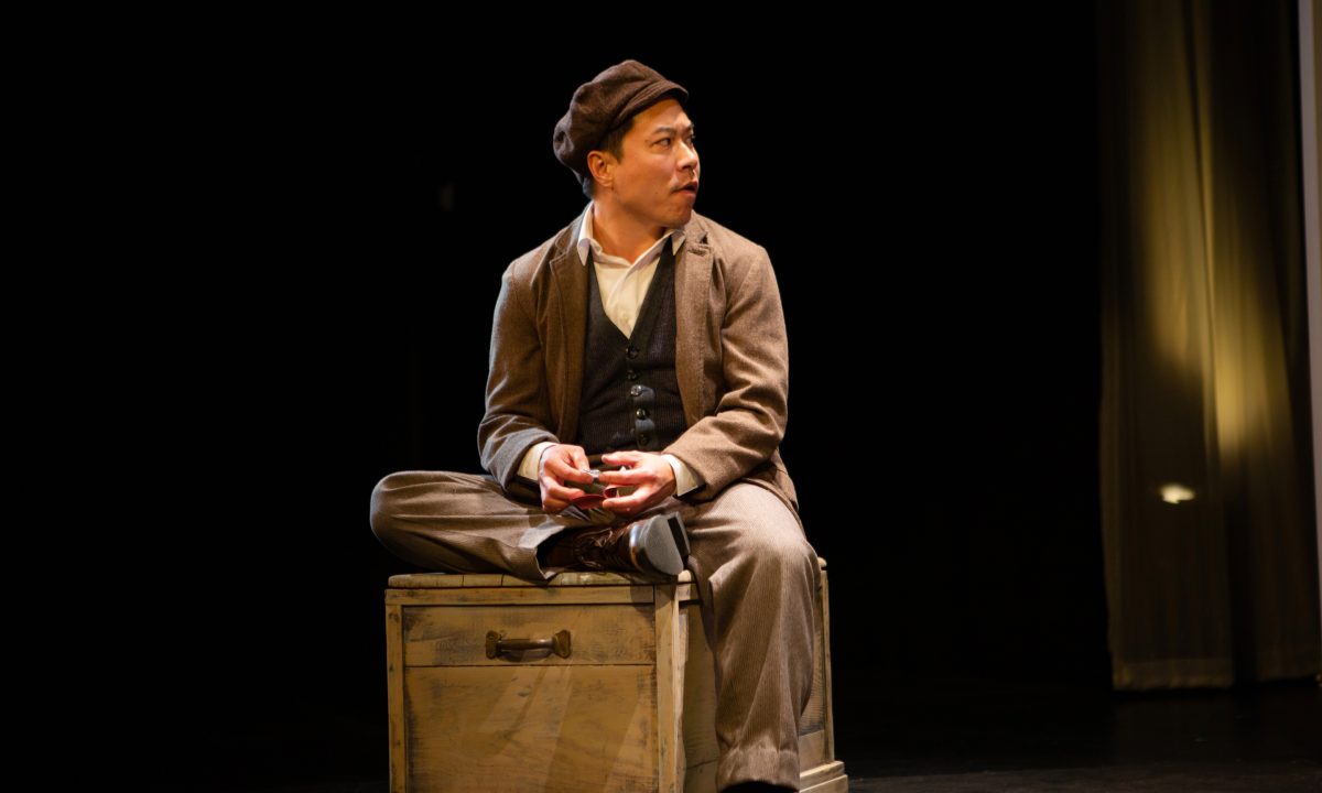Poet (Will Dao*), immigrating to the United States as a paper son, worries about being found out by the authorities in 'The Paper Dreams of Harry Chin' at San Francisco Playhouse.