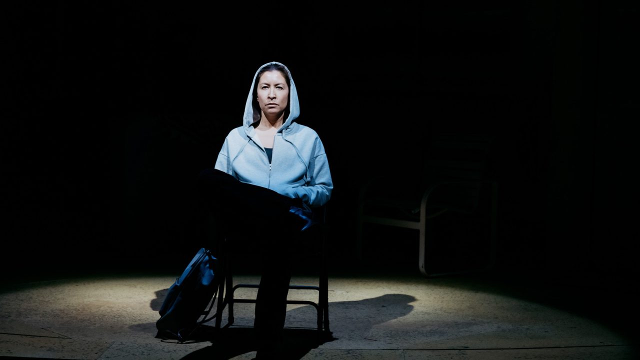 Rocky (Rainbow Dickerson) acknowledges her addiction in San Francisco Playhouse's World Premiere of "Cashed Out," performing January 26 - February 25.