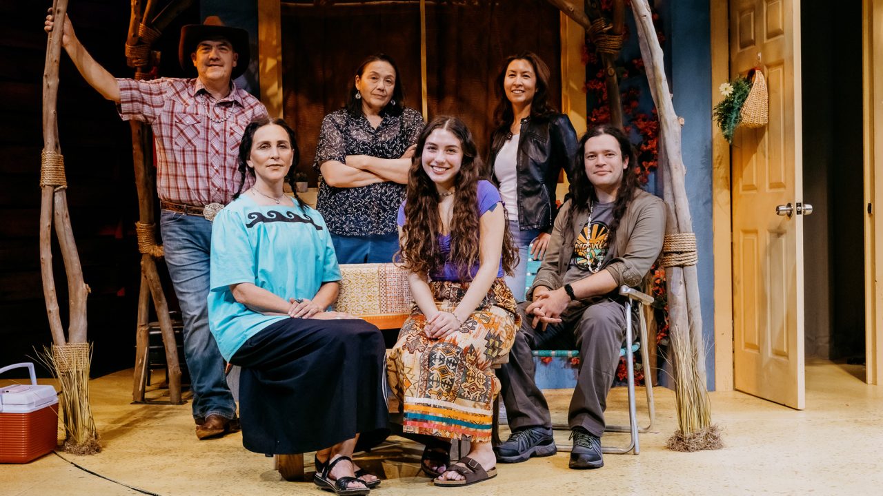 The cast of "Cashed Out," performing January 26 - February 25.