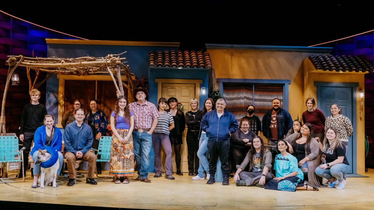 The cast and crew of "Cashed Out," performing January 26 - February 25.