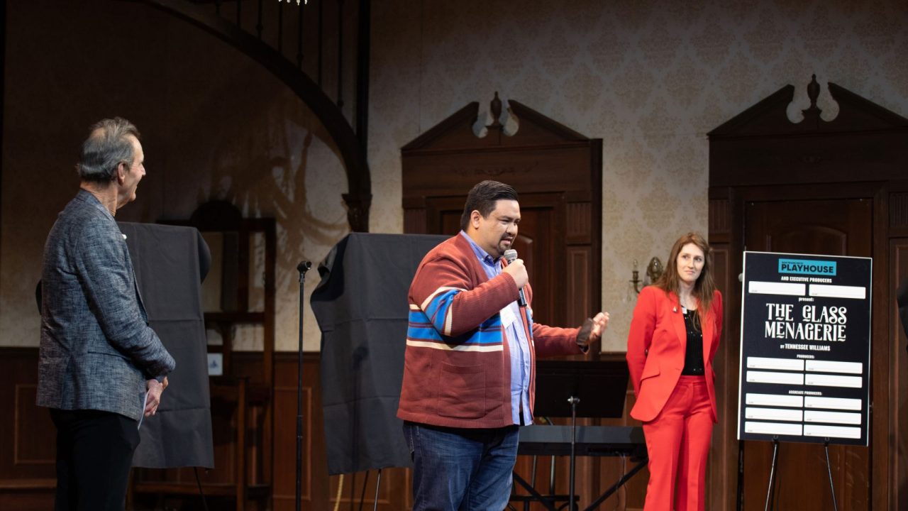 Jeffrey Lo announces 'The Glass Menagerie'.