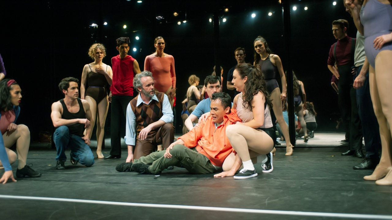 Paul (center - Alex Rodriguez) is injured during the audition in San Francisco Playhouse's "A Chorus Line," performing June 22 - September 9.