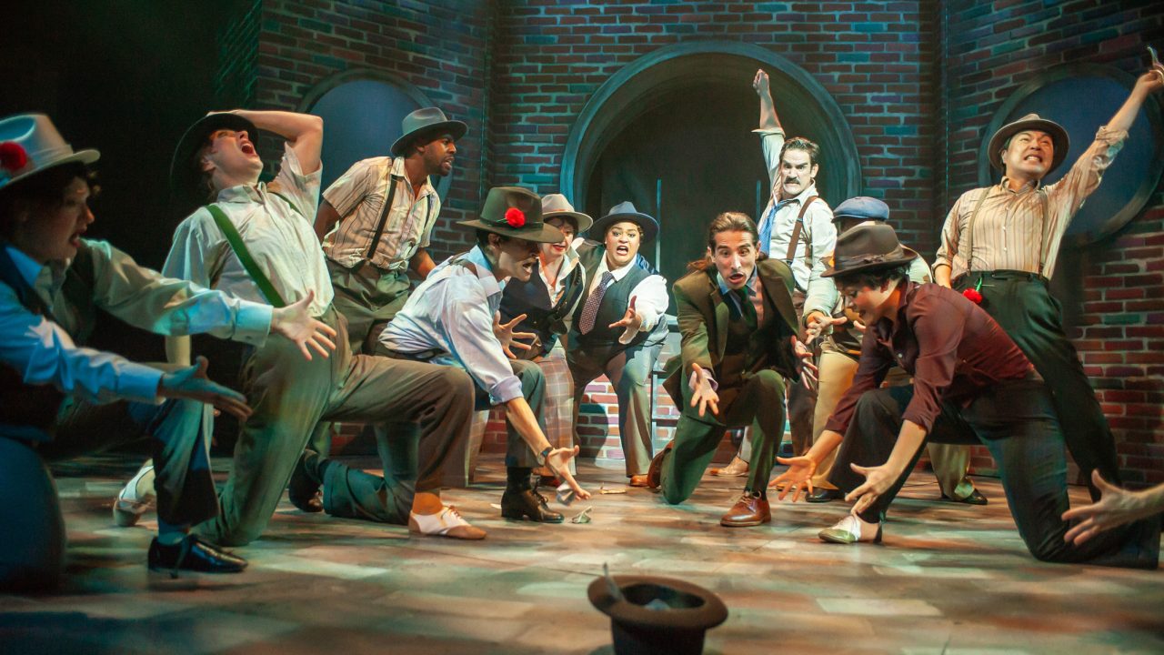 Gamblers roll the dice in San Francisco Playhouse's "Guys and Dolls," performing November 16, 2023 - January 13, 2024.
