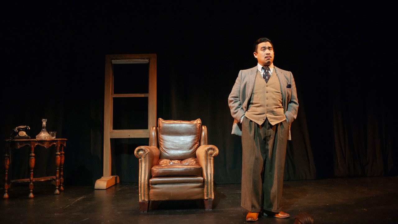 Richard Hannay (Phil Wong) longs for adventure in "The 39 Steps," presented by San Francisco Playhouse March 7 - April 20. Richard Hannay (Phil Wong) longs for adventure in "The 39 Steps," presented by San Francisco Playhouse March 7 - April 20.