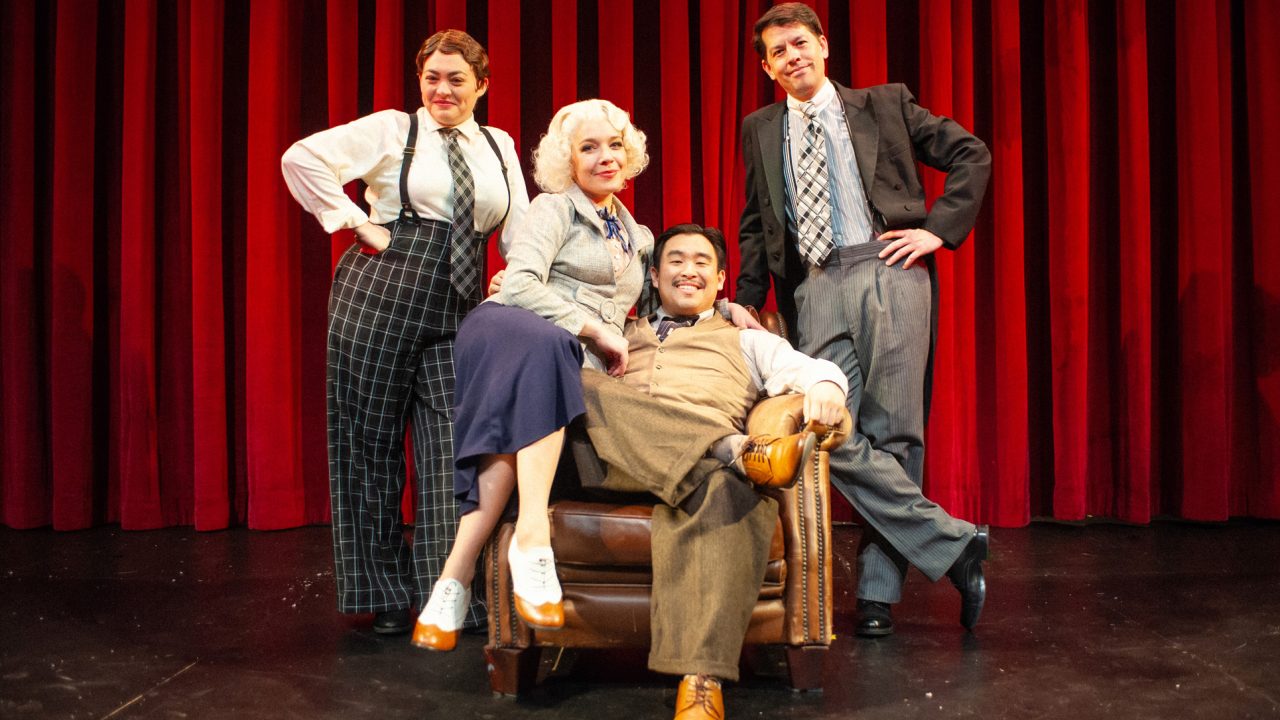 The cast of "The 39 Steps," presented by San Francisco Playhouse March 7 - April 20. The cast of "The 39 Steps," presented by San Francisco Playhouse March 7 - April 20.