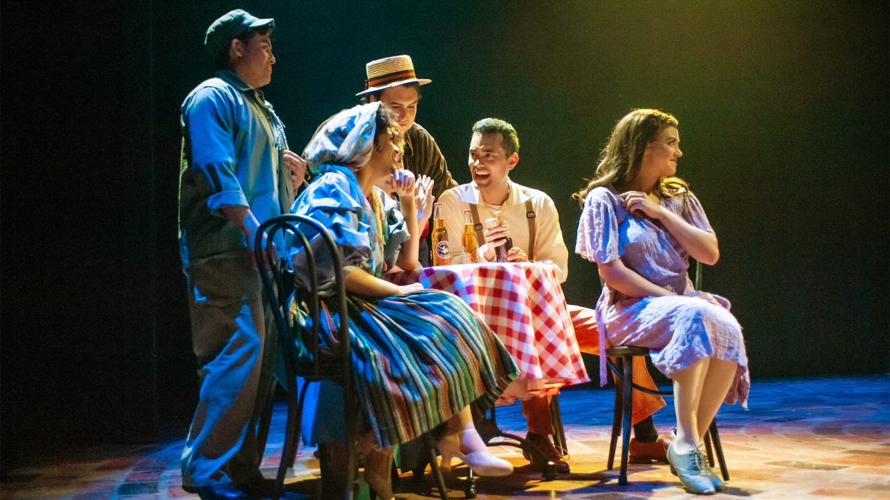 The cast of San Francisco Playhouse's "Evita," performing June 27 - September 7, 2024. The cast of San Francisco Playhouse's "Evita," performing June 27 - September 7, 2024.