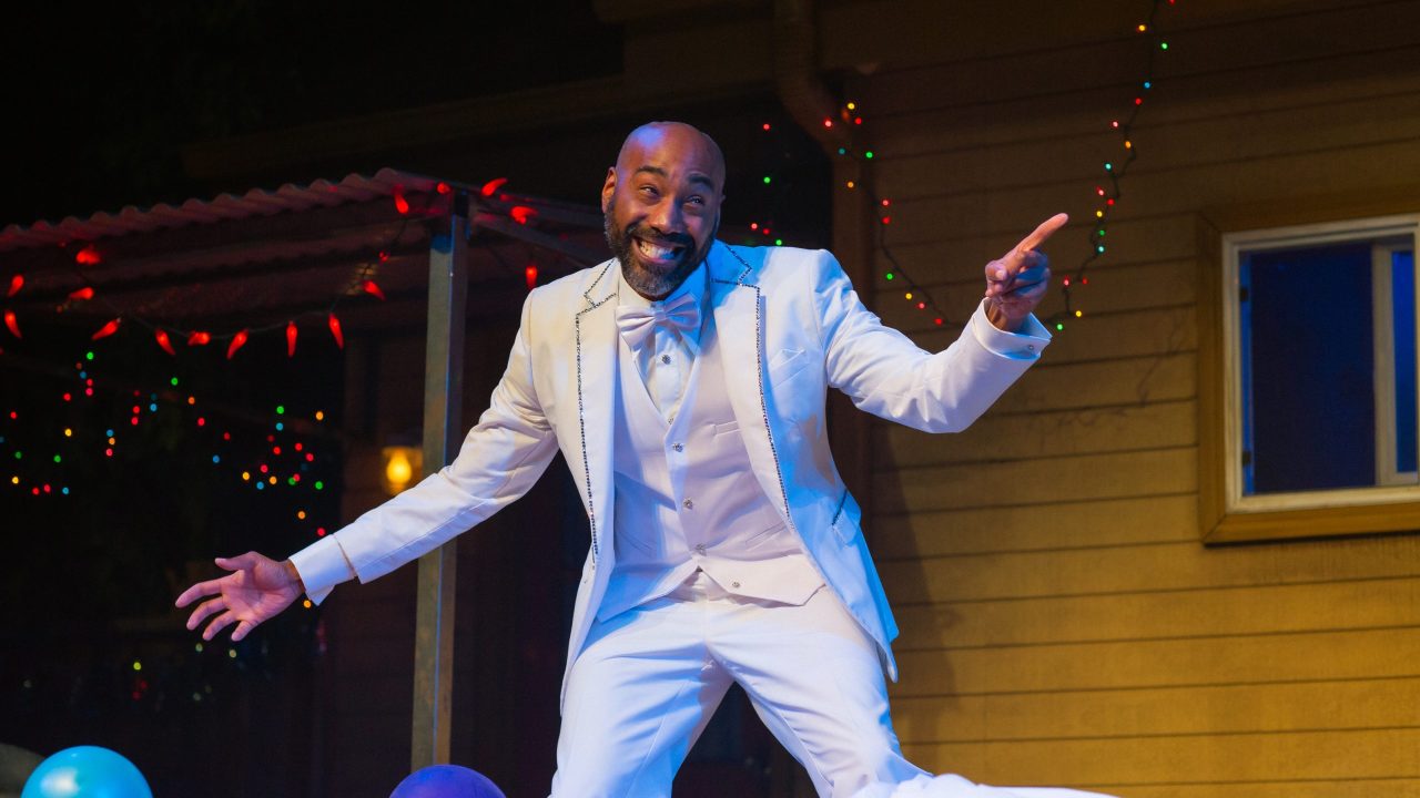 Pap (Ron Chapman) returns as a ghost in "Fat Ham," presented by San Francisco Playhouse March 20 - April 19. Pap (Ron Chapman) returns as a ghost in "Fat Ham," presented by San Francisco Playhouse March 20 - April 19.