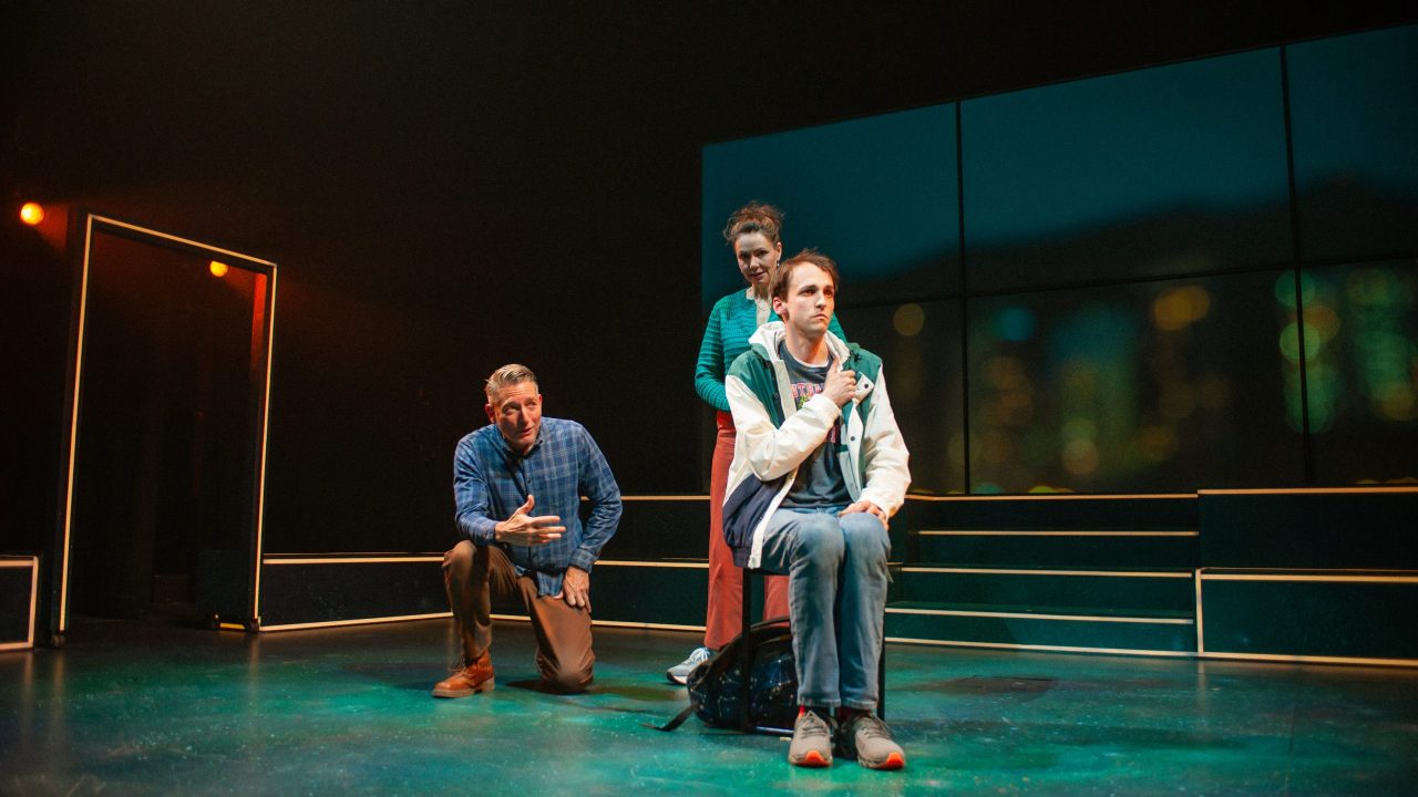 Ed (Mark P. Robinson) and Judy (Liz Sklar) attempt to connect with their son Christopher (Brendan Looney) in San Francisco Playhouse's "The Curious Incident of the Dog in the Night-Time," performing May 1 - June 21. Ed (Mark P. Robinson) and Judy (Liz Sklar) attempt to connect with their son Christopher (Brendan Looney) in San Francisco Playhouse's "The Curious Incident of the Dog in the Night-Time," performing May 1 - June 21.