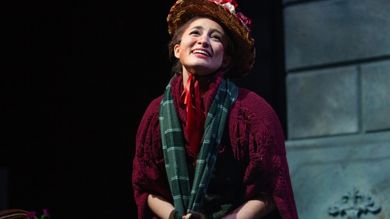 Jillian A. Smith as Eliza Doolittle in San Francisco Playhouse's "My Fair Lady," performing July 3 - September 13, 2025. Jillian A. Smith as Eliza Doolittle in San Francisco Playhouse's "My Fair Lady," performing July 3 - September 13, 2025.