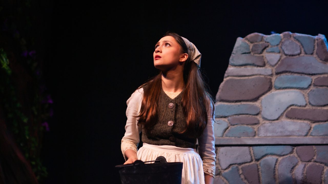 Cinderella (Jillian A. Smith) dreams of going to the festival and meeting a prince in San Francisco Playhouse's "Into the Woods," performing November 20, 2025 - January 17, 2026. Cinderella (Jillian A. Smith) dreams of going to the festival and meeting a prince in San Francisco Playhouse's "Into the Woods," performing November 20, 2025 - January 17, 2026.