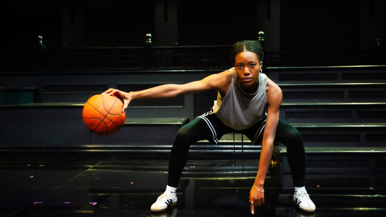 Santeon Brown as team captain Starra in San Francisco Playhouse's "Flex," performing March 26 - May 2. Santeon Brown as team captain Starra in San Francisco Playhouse's "Flex," performing March 26 - May 2.