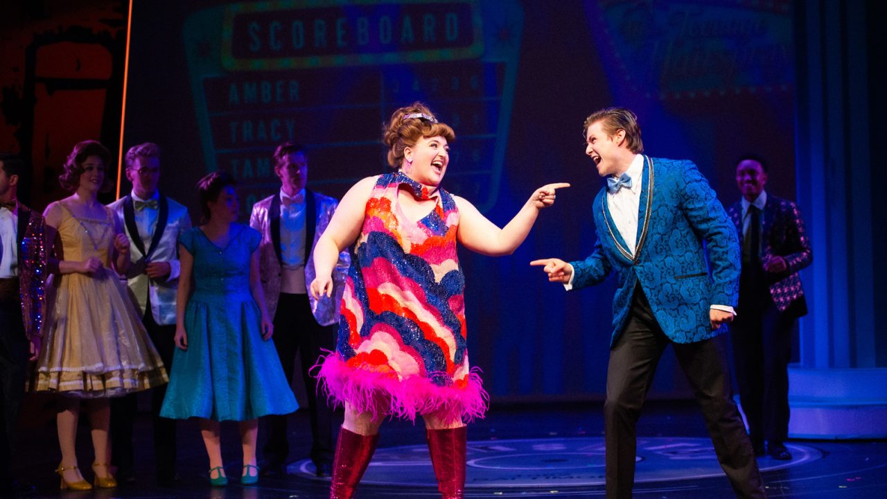 Ella Ruth Francis as Tracy and Trevor March as Link in San Francisco Playhouse's "Hairspray," performing July 10 - September 12. Ella Ruth Francis as Tracy and Trevor March as Link in San Francisco Playhouse's "Hairspray," performing July 10 - September 12.