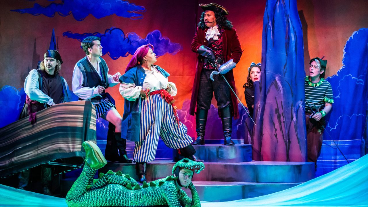 The cast of San Francisco Playhouse's "Peter Pan Goes Wrong," performing September 26 - November 28.